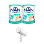 Bộ 2 lon Sữa bột NAN OPTIPRO PLUS 4 Nestle Bé 2-6 tuổi 1500g/lon Giúp tiêu hóa tốt