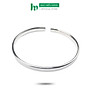 Vòng Tay Lắc Tay Nữ Bạc Ta Nguyên Chất S99 Bản Trơn Đặc Vuông Giản Đơn Thanh Tú LTU563 BẠC HIỂU MINH