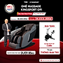CHỈ GIAO MIỀN NAM | Ghế massage KINGSPORT G91 cao cấp con lăn 3D với 15 bài tập, chế độ quét cơ thể thông minh, túi khí massage chân cao