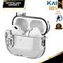Ốp Case Bao Trong Suốt Dành Cho Airpods 4, Khoá An Toàn, Chống Sốc, Kai.N Crystal Lock, Kèm Móc Treo_ Hàng chính hãng