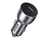 sạc xe PD QC3.0 cổng USB A và Type C màu bạc chuẩn quick charge 3 Ugreen 213PC60980CD 36W hàng chính hãng