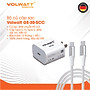 Bộ củ cáp sạc siêu nhanh Volwatt GE-30G-SCC 30W GaN hàng chính hãng | Adapter PD Type-C + Cáp Type-C 60W, BH 12 tháng