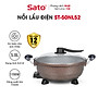 Nồi lẩu đúc tròn 5L SATO 50NL52 - Hàng chính hãng