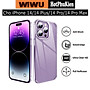Ốp lưng silicon trong suốt cho iPhone 14 / 14 Plus / 14 Pro / 14 Pro Max hiệu WiWU Concise Series ZCC-108 siêu mỏng 1.5mm độ trong tuyệt đối, chống trầy xước, tản nhiệt tốt - Hàng nhập khẩu