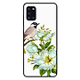 Ốp lưng dành cho Samsung A31 mẫu Chim Đậu Cành Hoa Trắng