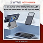 Ví da đựng Card từ tính tích hợp giá đỡ đa năng hiệu WiWU Mag Wallet ATM Visa Card Holder cho iPhone / điện thoại samsung - Hàng nhập khẩu