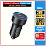 Tẩu Choetech C0054 sạc nhanh trên ô tô 2 cổng Type C 40W (Hàng chính hãng)