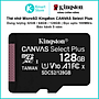 Thẻ nhớ microSDHC Kingston Canvas Select Plus Android A1 UHS-I Class 10 tốc độ tới 100MB/s SDCS2 - Hàng Chính Hãng