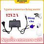 Adapter camera nguồn 12V - 2A loại ngoài trời, trong nhà có móc treo, Nguồn camera chống nước - Hàng nhập khẩu