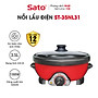 Nồi lẩu đa năng 3.5L Sato 35NL31- Thiết kế tiện dụng, tháo lắp dễ dàng vệ sinh sau khi sử dụng - Miễn phí vận chuyển toàn quốc - Hàng chính hãng