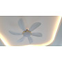 Quạt trần 6 cánh cong, điều khiển từ xa 6 số, lõi đồng 100%, động cơ tiết kiệm điện, quạt rất mát và chạy êm, hàng chính hãng