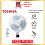 Quạt treo tường Toshiba F-WSA20(H)VN - 3 cánh, động cơ bạc thau - 3 mức gió - Điều khiển từ xa - Hẹn giờ tắt - Hàng chính hãng, bảo hành 12 tháng