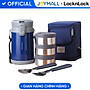 Bộ Hộp Cơm Giữ Nhiệt Lock&Lock Easy Carry 2L LHC8039 Có Túi (1 Hộp 720ml, 2 Hộp 420ml Kèm 1 Bộ Muỗng Và Nĩa)
