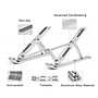Giá Đỡ Tản Nhiệt Laptop/ Máy tính bảng/ Ipad để bàn chất liệu hợp kim nhôm loại cao cấp nhất (Giao màu ngẫu nhiên) - Hàng Chính Hãng