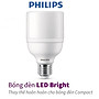 Bóng đèn Philips LED Bright E27 bảo vệ mắt, ánh sáng vàng, ánh sáng trắng (01 bóng)
