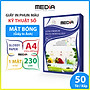 Giấy In Ảnh Media Ink 1 Mặt Bóng (Glossy) A4 230/210/180gsm 50 tờ, Giấy In Màu Giấy In Phun Màu Tài Liệu - Hàng Chính Hãng