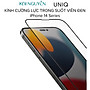 Kính Cường Lực Trong Suốt UNIQ OPTIX Vivid Clear Dành Cho iPhone 14 PRO MAX / 14 PRO / 14 PLUS / 14 / 13 Series, Viền Đen - Hàng Chính Hãng
