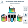 Loa Bluetooth Mini Karaoke Không Dây, Kèm 2 Mic, Âm Thanh Sống Động, Đèn LED 16 Màu - HÀNG CHÍNH HÃNG MINIIN