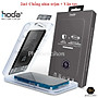 Dán cường lực HODA 2in1 chống nhìn trộm + chống vân tay dành cho điện thoại iPhone 14 Pro max/ 14 Pro Kèm khung dán - Hàng nhập khẩu