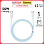 Cáp sạc nhanh hiệu Baseus Dynamic Series Type-C to Type-C 100W 1m - Màu xanh dương - hàng chính hãng