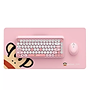 Bộ combo 3 in 1 Bàn phím bluetooth & chuột không dây & 01 miếng lót chuột hiệu Wiwu x Paul Frank Smart Keyboard cho Macbook Laptop iphone ipad thiết kế siêu đẹp siêu thời trang cá tính - hàng nhập khẩu