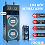 Loa Kéo Công Suất Lớn MTMAX KB01 Công Suất 1000W Bass đôi 40cm Âm Thanh Uy Lực Đi Kèm 2 Micro Karaoke Hát Nhẹ Vang Sâu. HÀNG CHÍNH HÃNG