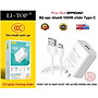 Bộ sạc nhanh LI-TOP AC29 100W chân Type C , có chứng nhận 3C tiêu chuẩn quốc gia, bảo hành hàng chính hãng 12 tháng