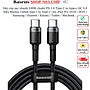 Dây cáp sạc nhanh 100W chuẩn PD 2.0 Type C to type-c QC 3.0 hiệu Baseus Cafule type c to Type C cho iPad Pro 2018 / 2020 / Samsung / Huawei / Xiaomi / Tablet / Macbook / Laptop Type C - Hàng nhập khẩu