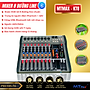 [ƯU ĐÃI CỰC LỚN - TẶNG NGAY DÂY CANON RA HOA SEN] Mixer MTMAX KT8 Cao Cấp Với 8 Đường Line Chuyên Nâng Cấp Loa Kéo, Dàn Karaoke, Sân Khấu, Hội Nghị, Bữa Tiệc, Tặng Dây Canon Ra Hoa Sen, Hàng Chính Hãng, Bảo Hành 12 Tháng