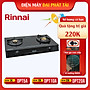 Bếp Ga Dương Đôi Rinnai RV-6 Double Glass(L) + Tặng kèm 1 bộ van và dây gas- Hàng chính hãng