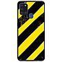 Ốp lưng dành cho Samsung Galaxy A21s mẫu Sọc Vàng Đen