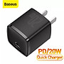 Sạc Nhanh Baseus 20W USB C Hỗ Trợ Sạc Nhanh Type C PD Cho iPhone - Công Nghệ Power Delivery 3.0 QC 3.0 - Hàng Chính Hãng