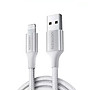 cáp Usb ra Lightning mạ nickel đầu bọc nhôm chống nhiễu có chứng chỉ MFI Ugreen 291LR60163US 2M màu trắng hàng chính hãng