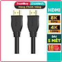 Dây Cáp HDMI 2.1 8K 4K Dài 5M CHOETECH XHH-TP21 Tương Thích Với Tivi, Laptop, PC, PlayStation - Hàng Chính Hãng