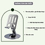 Giá đỡ điện thoại máy tính bảng , cho ipad kim loại siêu mỏng trục xoay 360° gấp gọn tiện dụng - Hàng nhập khẩu
