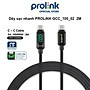 Dây sạc type C To C PROLiNK GCC_100_02 dài 2M, sạc siêu nhanh 100W, màn hình Led, dành cho Tablet, Macbook, Laptop - Hàng chính hãng