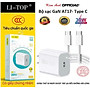 Bộ sạc nhanh LI-TOP GaN AT17 chân Type C công suất PD 30W, có chứng nhận 3C tiêu chuẩn quốc gia, hàng chính hãng bảo hành 12 tháng