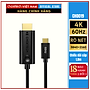 Cáp chuyển Choetech CH0019 Type C sang HDMI 2.0 dài 1.8M (Hàng chính hãng)