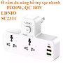 Ổ cắm đa năng 2500W hỗ trợ sạc nhanh QC18W PD20W LDNIO SC2311 _ Hàng chính hãng