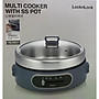 Nồi Điện Đa Năng LocknLock Multi Cooker With SS Pot 220-240V, 50/60Hz, 1300-1500W, 4L EJP542NVY – Màu navy - Hàng Chính Hãng