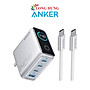 Combo cốc sạc Anker Zolo Fast Charging 1USB 3Type-C 140W + Cáp USB Type-C to Type-C PD 3.1 B2697 - Hàng chính hãng