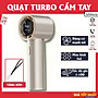 Quạt Cầm Tay Turbo Mini Tích Điện Tốc Độ Gió Mạnh, 100 Chế Độ Làm Mát, Màn Hình LED Hiển Thị Nhỏ Gọn Mang Đi - Hàng nhập khẩu