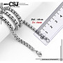 Dây chuyền inox nam kiểu bông dừa khít 4mm đẹp, không đen, không gỉ, chuẩn thời trang