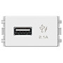Ổ sạc USB 2.1A đơn Schneider Electric dòng ZENCELO A (Size S)