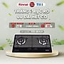 Bếp gas âm Rinnai RVB-2BG(L)N mặt bếp kính và kiềng bếp men - Hàng chính hãng.