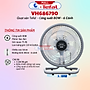 Quạt sàn Tefal 6 cánh VH686790 công suất 80W - Hàng Chính Hãng - Bảo Hành 12 Tháng