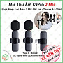 02 Micro Thu Âm Gắn Cổ Áo KhoNCC Hàng Chính Hãng Giúp Âm Thanh Sắc Nét - Lọc Nhiễu - Phục Vụ Bán Hàng - Đào Tạo LiveStream - Hát Karaoke Trực Tuyến - KLM-2MicK9Pro