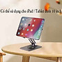 Giá đỡ kệ đỡ hợp kim nhôm cho điện thoại / máy tính bảng iPad xoay 360 độ hiệu HOTCASE Rotation Stand - xoay mọi góc độ, thiết kế hợp kim nhôm nguyên khối cao cấp, chịu được trọng lượng 7.5kg - Hàng nhập khẩu