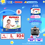 Tã/bỉm quần Huggies Skin Care Mega Jumbo L96+8 miếng với tràm trà dịu da