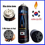 Bình Bơm ga cho bật-lửa-hộp-quẹt kèm 5 đầu bơm các loại bật-lửa-gas - Blue Hàn Quốc 150 gram